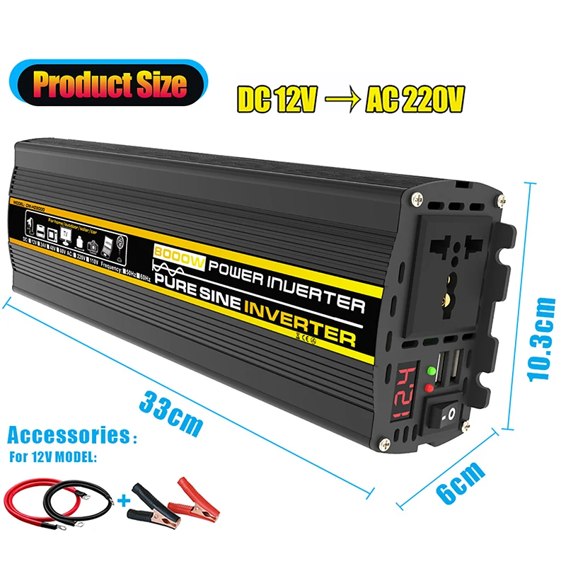 8000/6000/4000/3000W Inwerter  – Ac Outdoor Power recenzja i cena