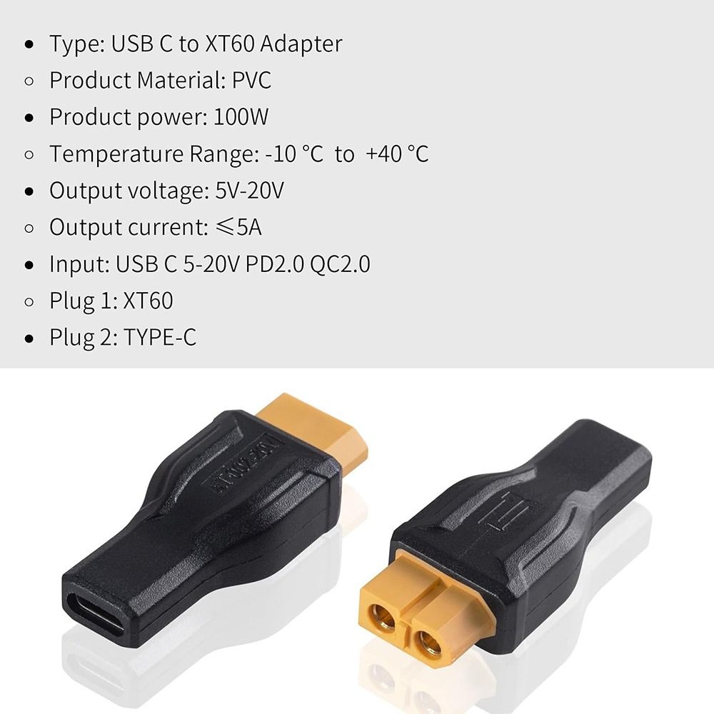 Adapter USB C na XT60 5525 745 – Outdoor Power Adapter Usb C recenzja i cena